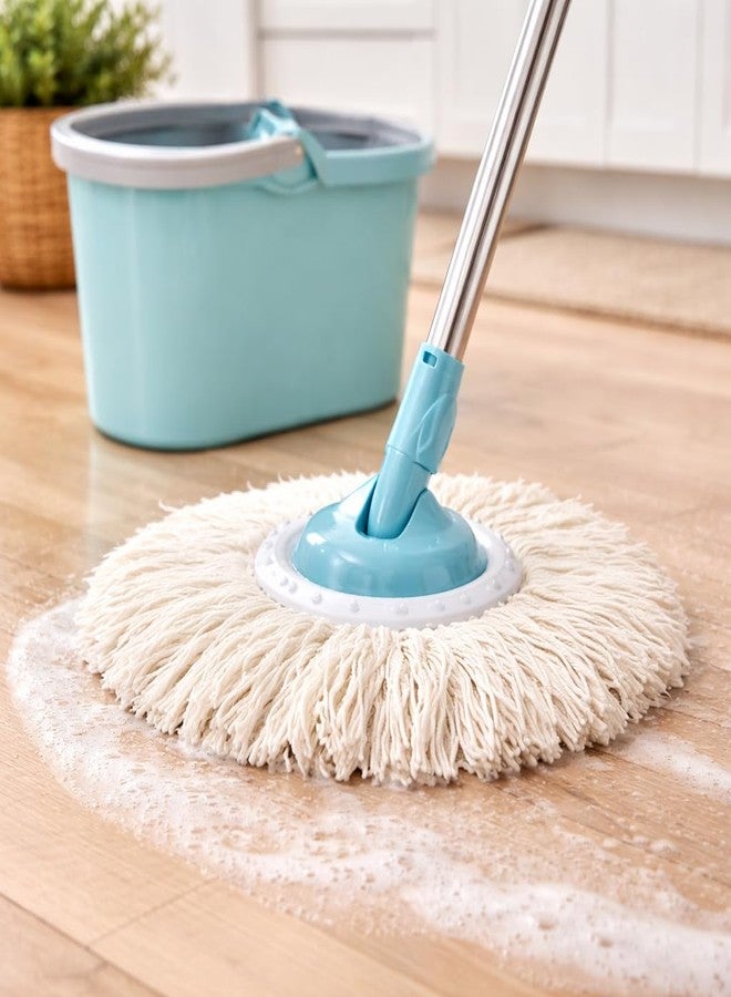 FPC Mop Refills for Floor Cleaning Big Size | Cotton Mop Head Replacement for Home and Office | Soft Fabric for Wet and Dry Use | Easily Removes Dust Dirt Hair and Spills | 200 g (Pack of 1), White - Image 3